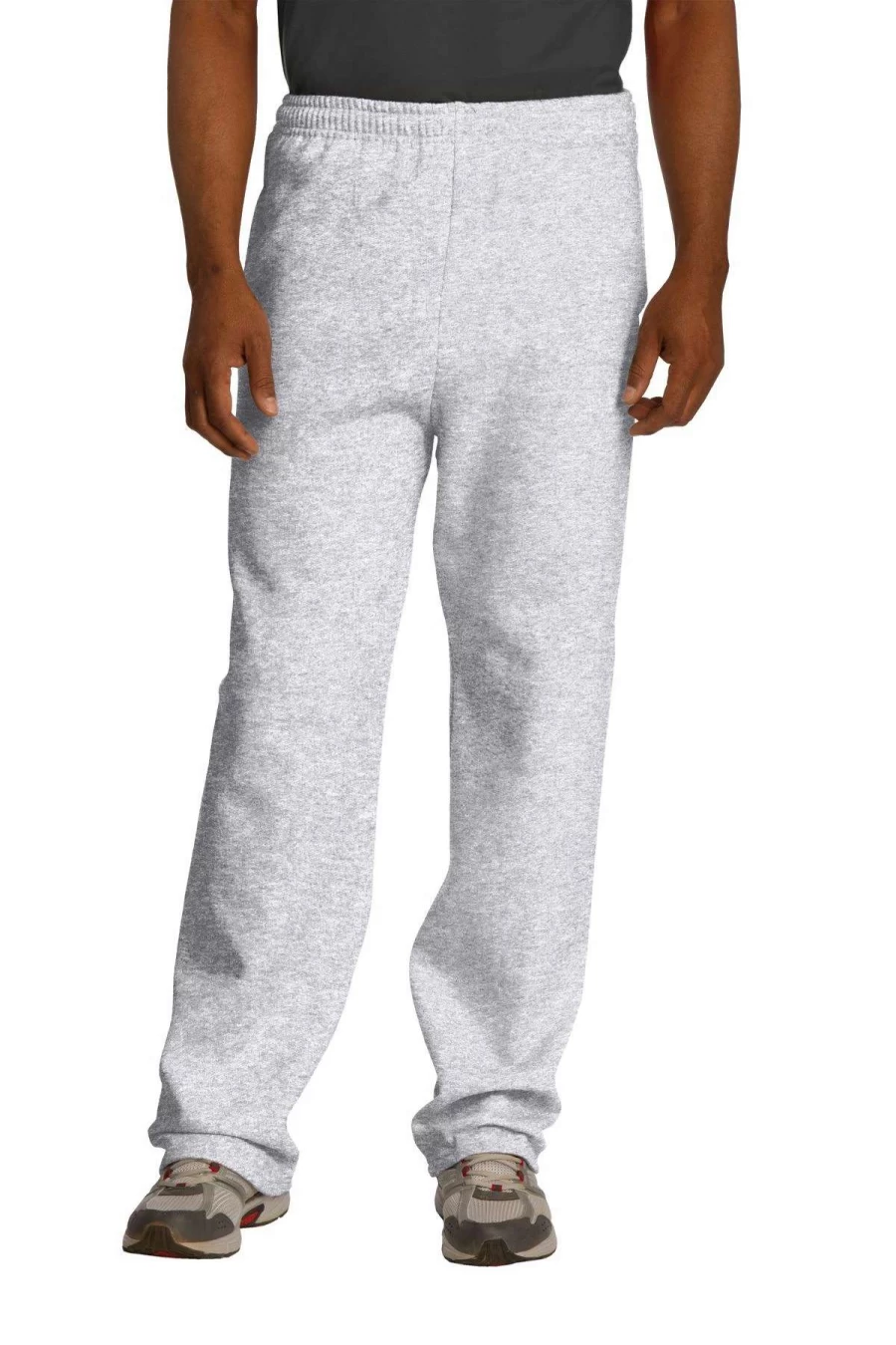 Men's Comfortable Open-Bottom Sweatpants with Pockets - Soft & Stylish Casual Joggers