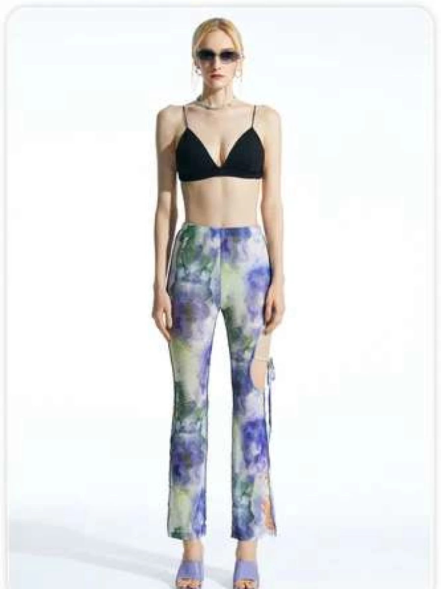 "Kollyy Purple Bottom Pants for Women - Comfortable & Stylish Lounge Pants"