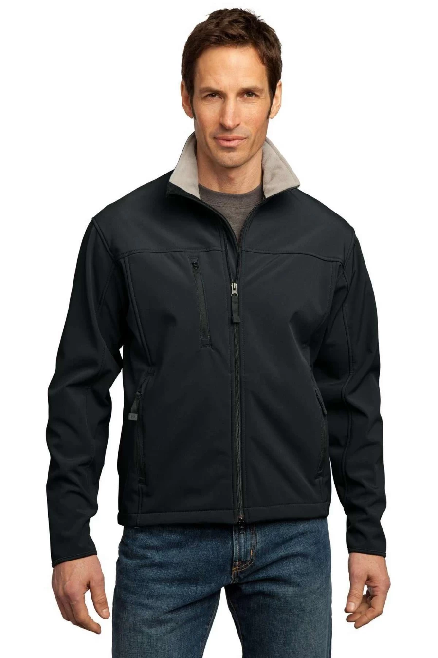 Men's Tall Glacier Soft Shell Jacket - Water-Resistant Winter Outerwear for Hiking & Outdoor Activities