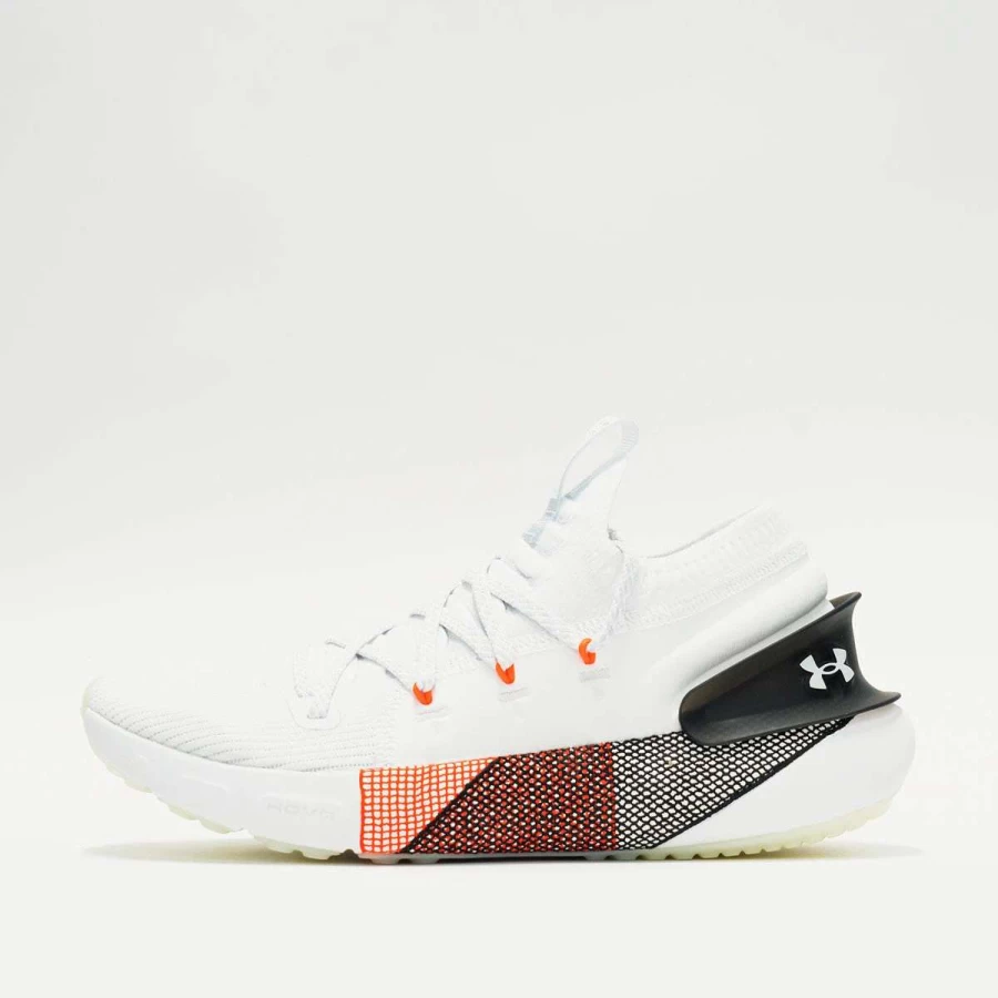 Under Armour HOVR Phantom 3 Running Shoes - White/Bolt Red - Lightweight Cushioned Launch Sneakers for Men/Women