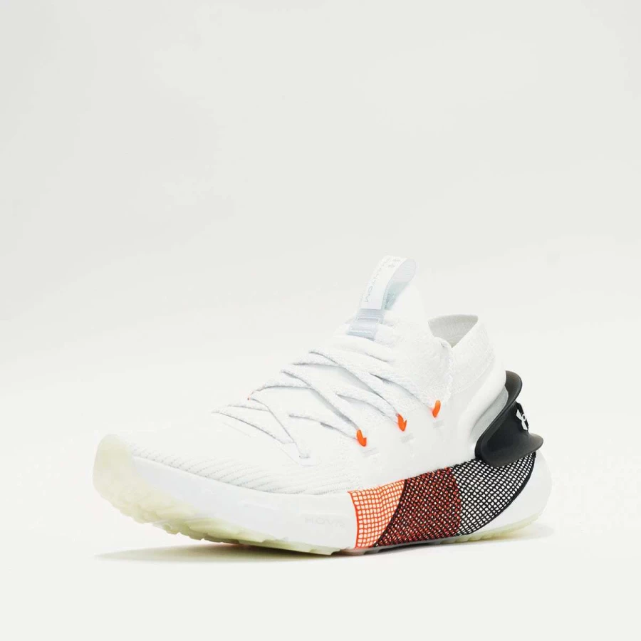 Under Armour HOVR Phantom 3 Running Shoes - White/Bolt Red - Lightweight Cushioned Launch Sneakers for Men/Women