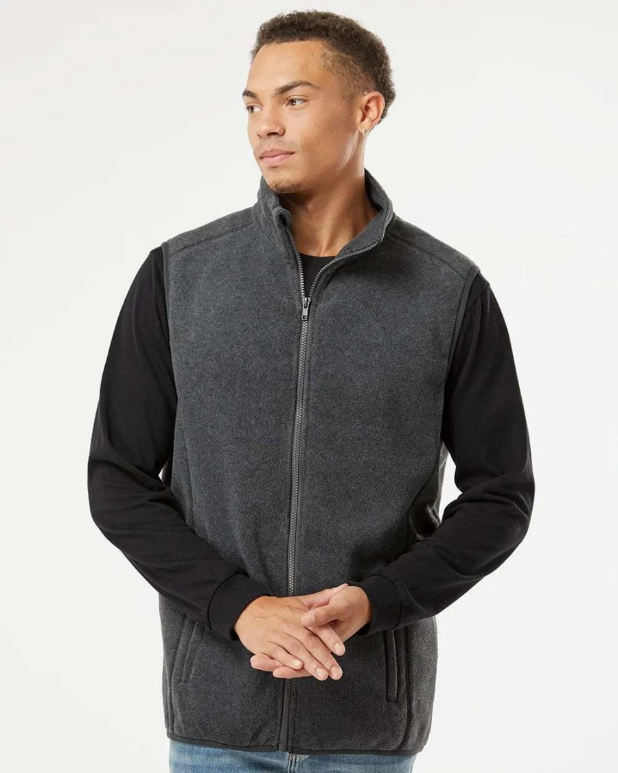 Men's Warm Polar Fleece Vest - Lightweight Winter Insulated Sleeveless Jacket for Outdoor Activities