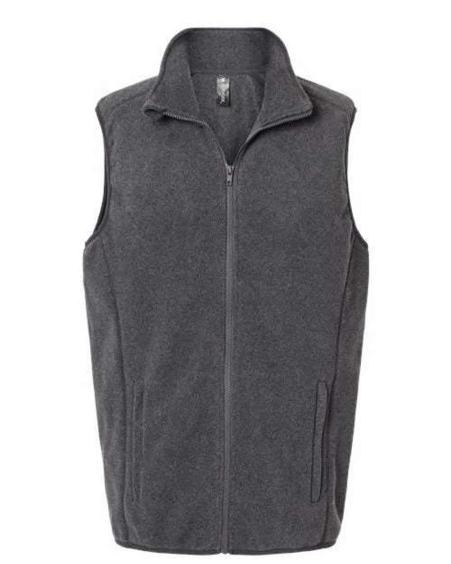 Men's Warm Polar Fleece Vest - Lightweight Winter Insulated Sleeveless Jacket for Outdoor Activities