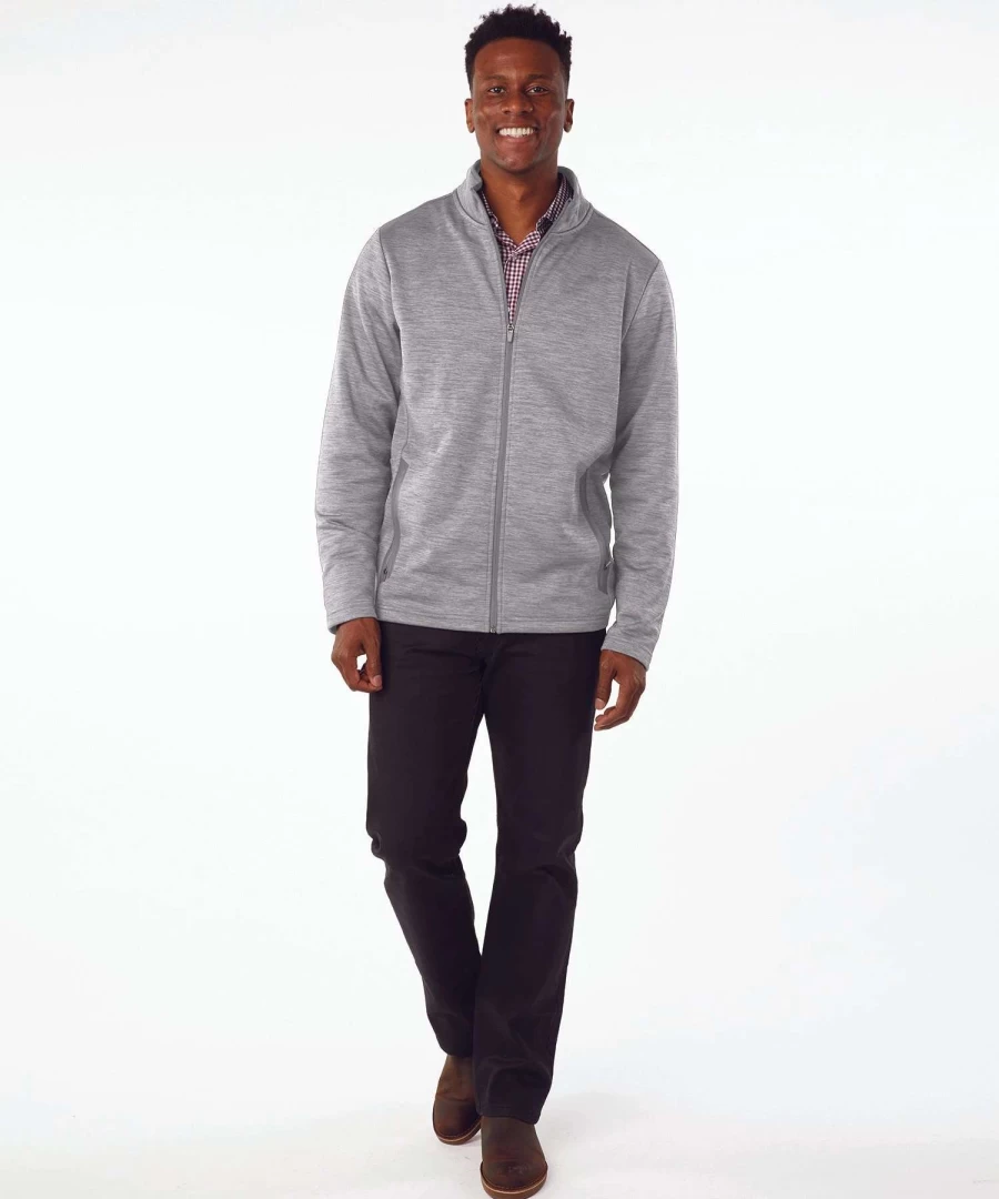 Men's Brigham Knit Jacket by Charles River – Classic Casual Pullover Sweater
