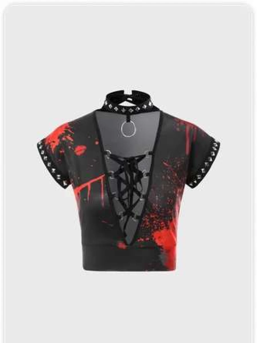 "Kollyy Black Halloween Street Style Graphic T-Shirt for Men & Women"