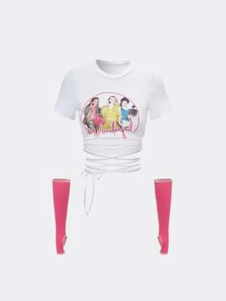 "Kollyy Women's Fashion White T-Shirt - Stylish Casual Top"