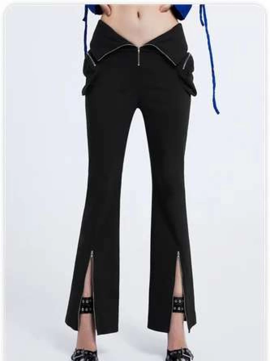 Kollyy Black Street Pants with Pockets for Men/Women - Comfortable Urban Wear