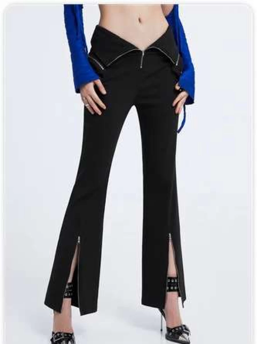 Kollyy Black Street Pants with Pockets for Men/Women - Comfortable Urban Wear