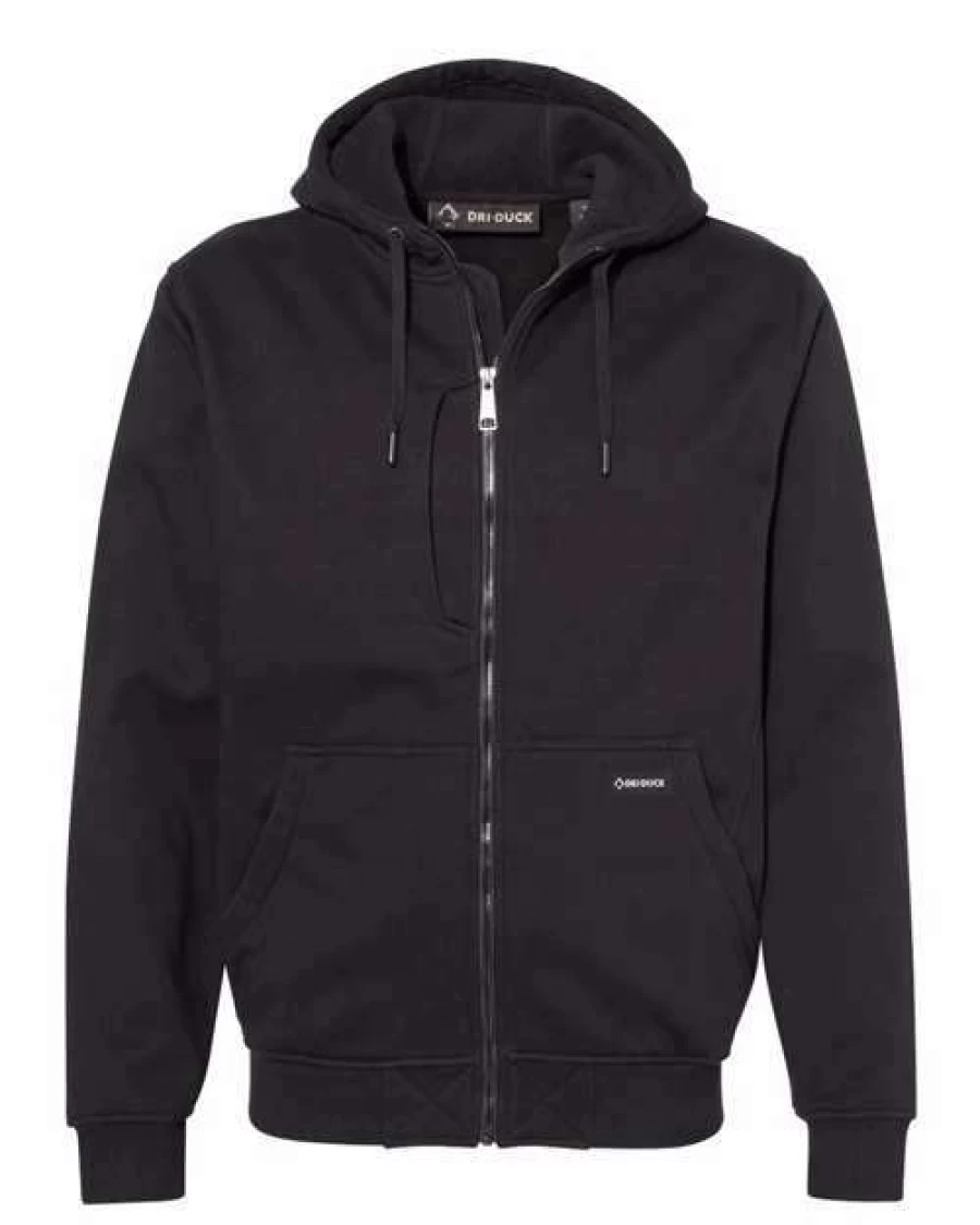 Men's Bateman Bonded Power Fleece 2.0 Full-Zip Jacket - Dri Duck Winter Warm Athletic Outerwear