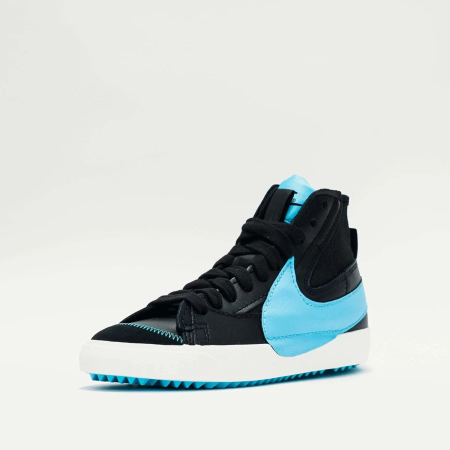 Nike Blazer Mid '77 Jumbo Sneakers in Black & Baltic Blue - Retro Basketball Shoes for Men & Women