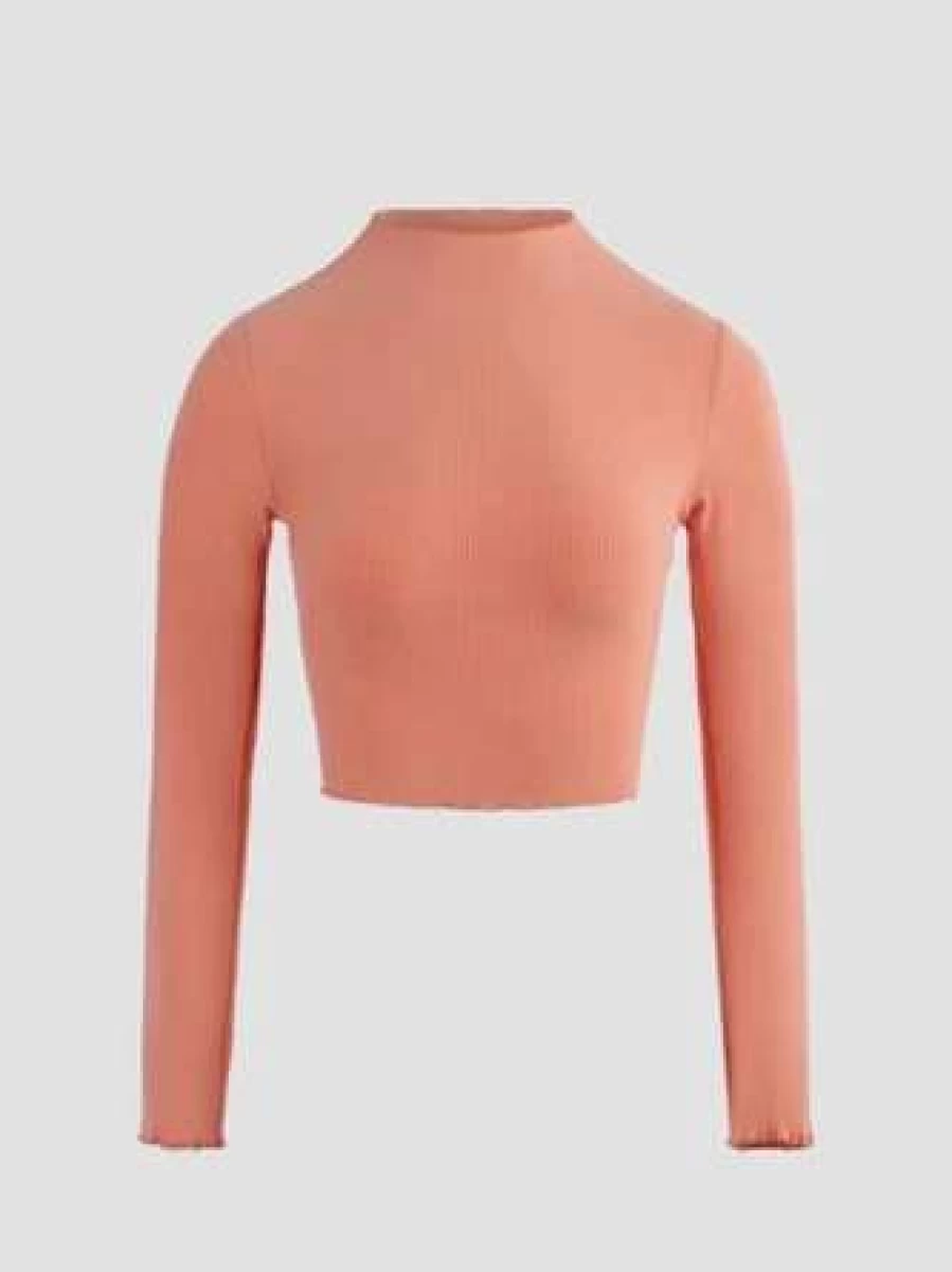 "Kollyy Orange Casual Top T-Shirt for Women - Comfortable & Stylish Basic Tee"