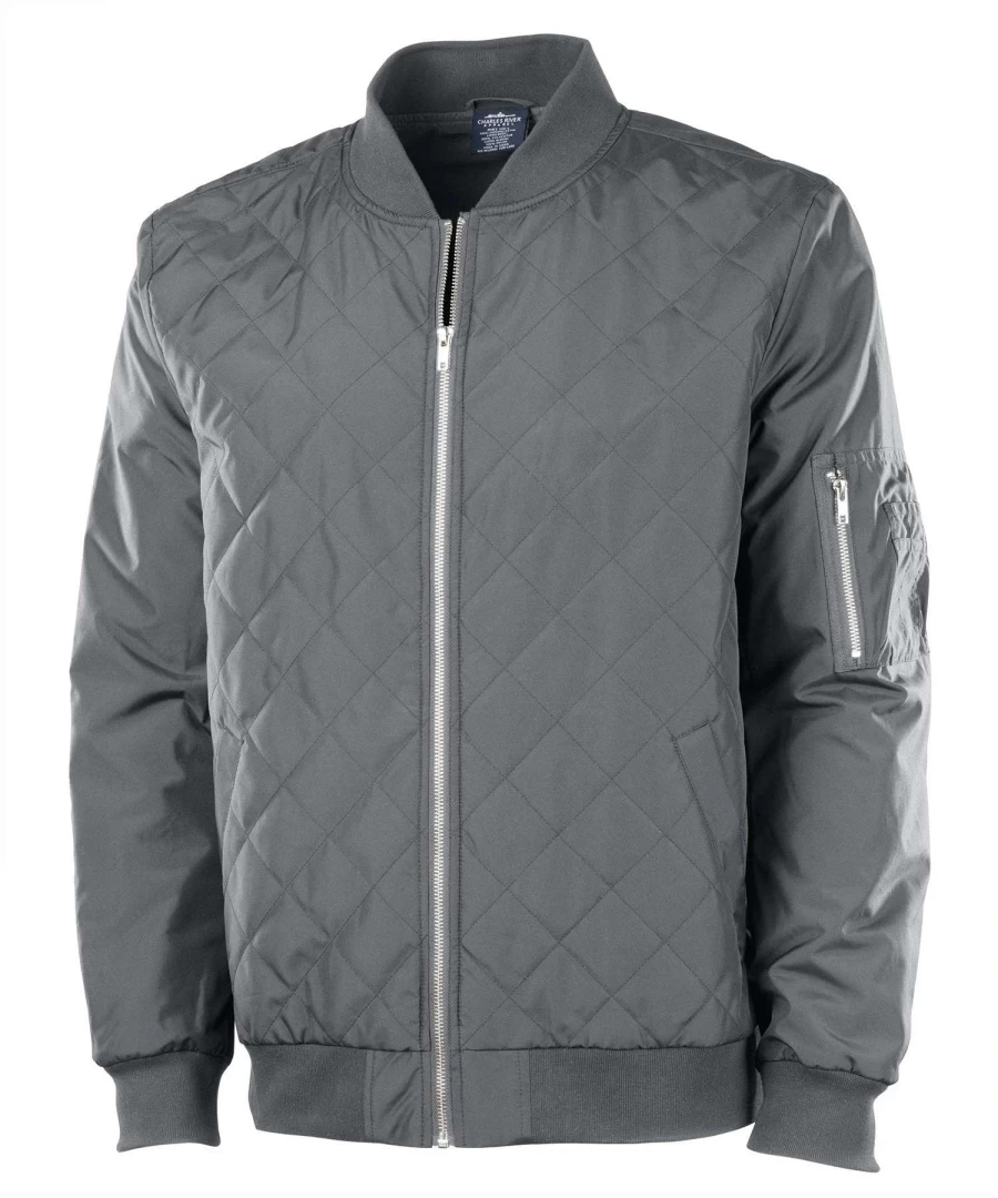 Quilted Boston Flight Jacket for Men - Charles River Apparel Lightweight Aviator Style Coat