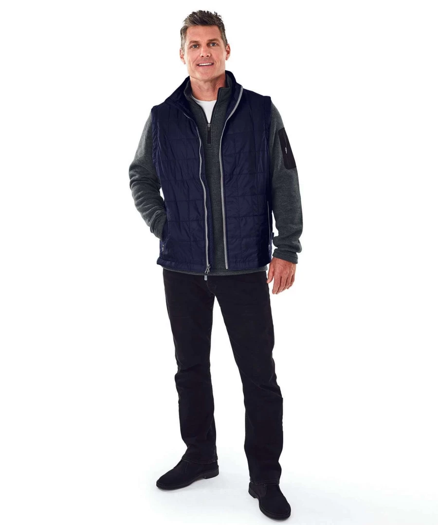 Men's Quilted Vest - Lightweight Warm Charles River Style for Outdoor Comfort
