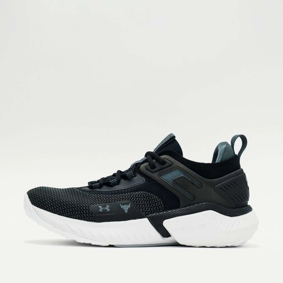 Under Armour Project Rock 5 Training Shoes - Black/White | Dwayne "The Rock" Johnson Signature Series
