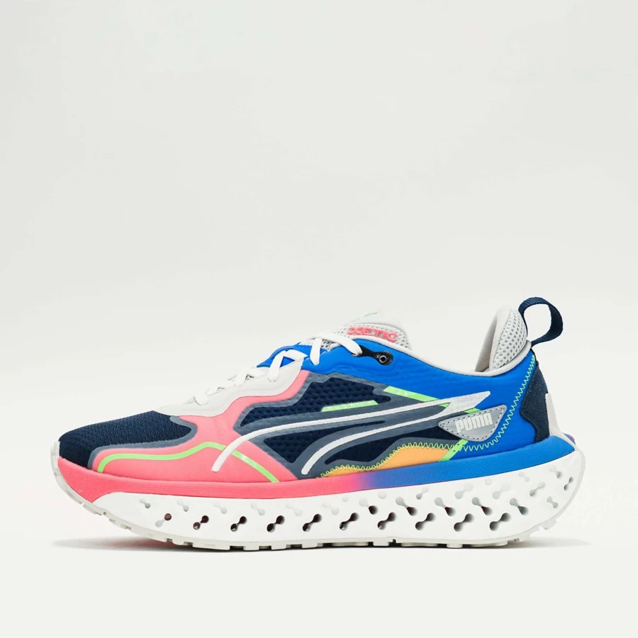 Puma Xetic Sculpt Running Shoes in Peacoat/Sun Stream Colorway - Energy Drink Inspired Design