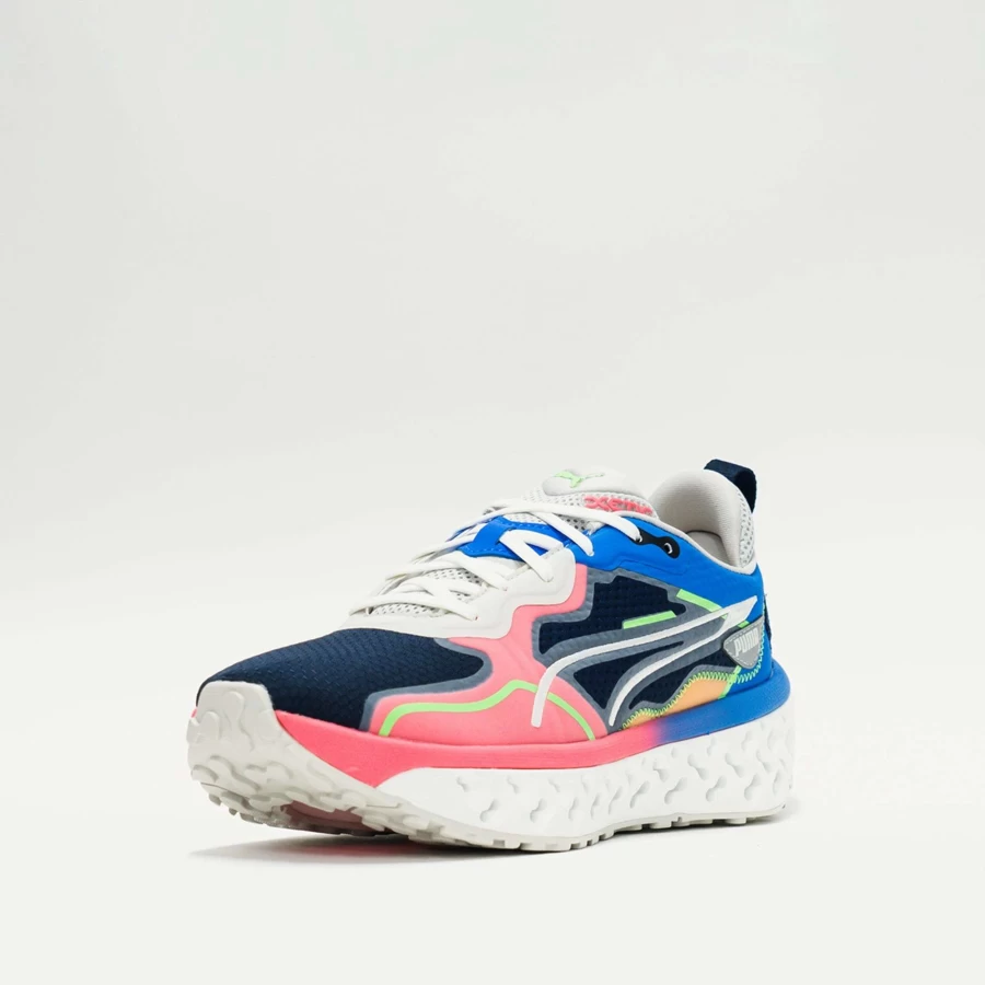 Puma Xetic Sculpt Running Shoes in Peacoat/Sun Stream Colorway - Energy Drink Inspired Design
