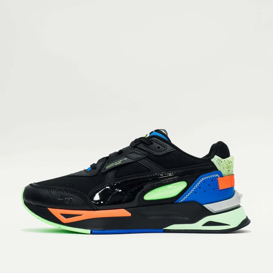 Puma Mirage Sport Sci-Fi Sneakers in Black/Royal - Futuristic Running Shoes