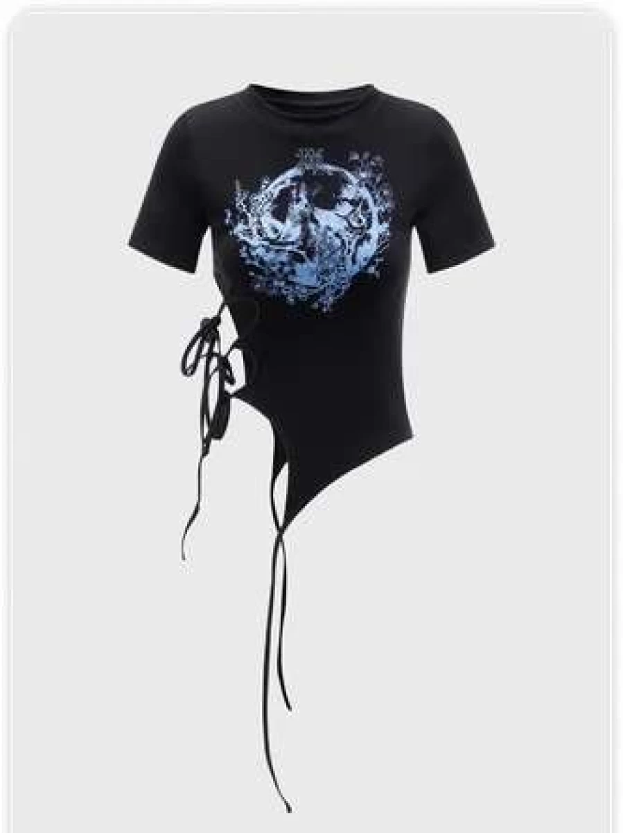 "Kollyy Black Casual T-Shirt for Women - Comfortable Everyday Basic Top"