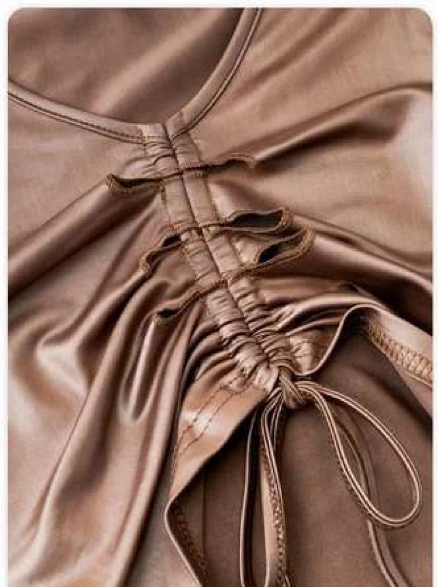 "Kollyy Vintage Light Brown Retro Style T-Shirt for Men and Women"