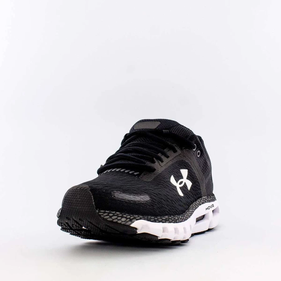Under Armour HOVR Infinite 2 Running Shoes for Men - Black/White | Cushioned Sneakers for Long-Distance Comfort & Support