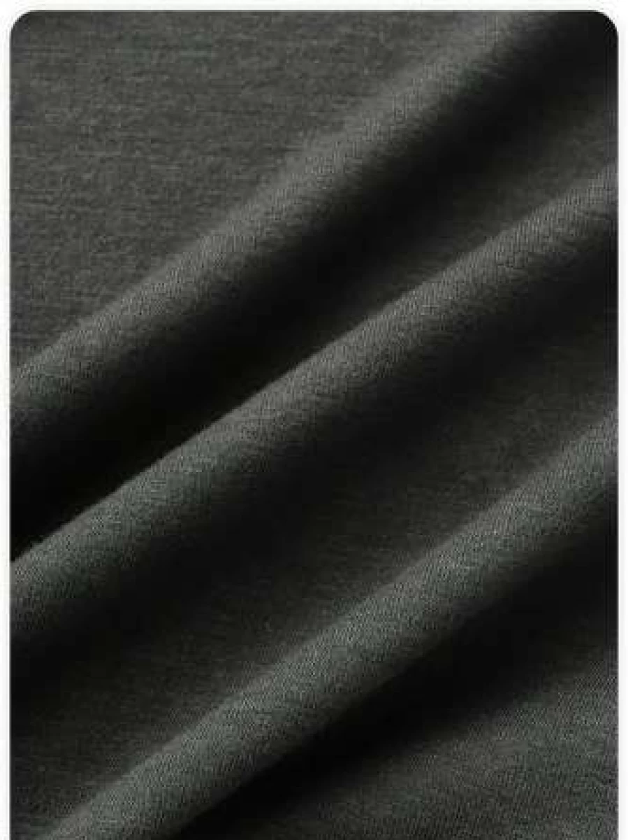 Kollyy Gray Streetwear Graphic Print Metal Chain Detail T-Shirt for Men and Women