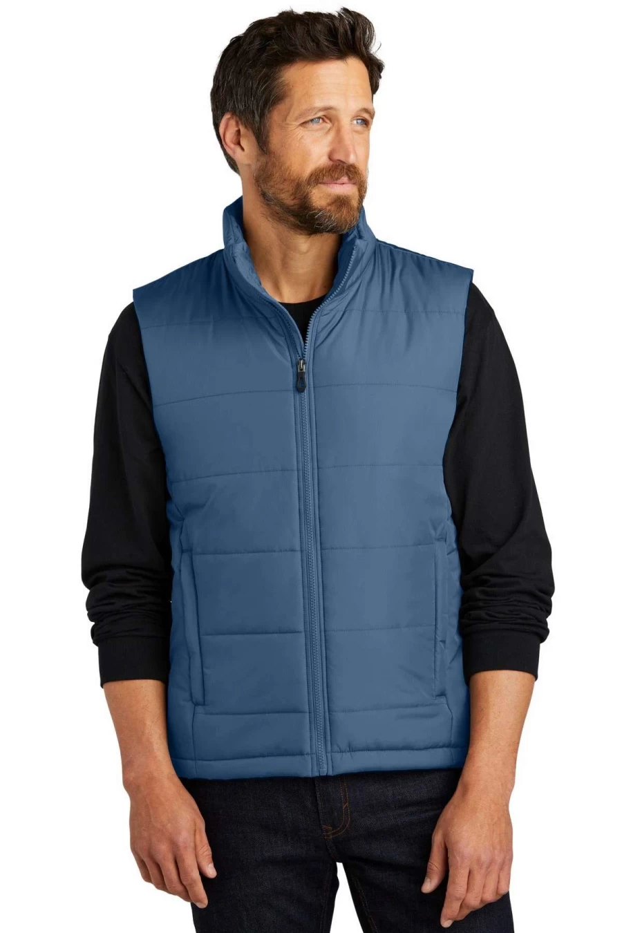 Men's Lightweight Puffer Vest - J853 Quilted Insulated Winter Vest for Cold Weather