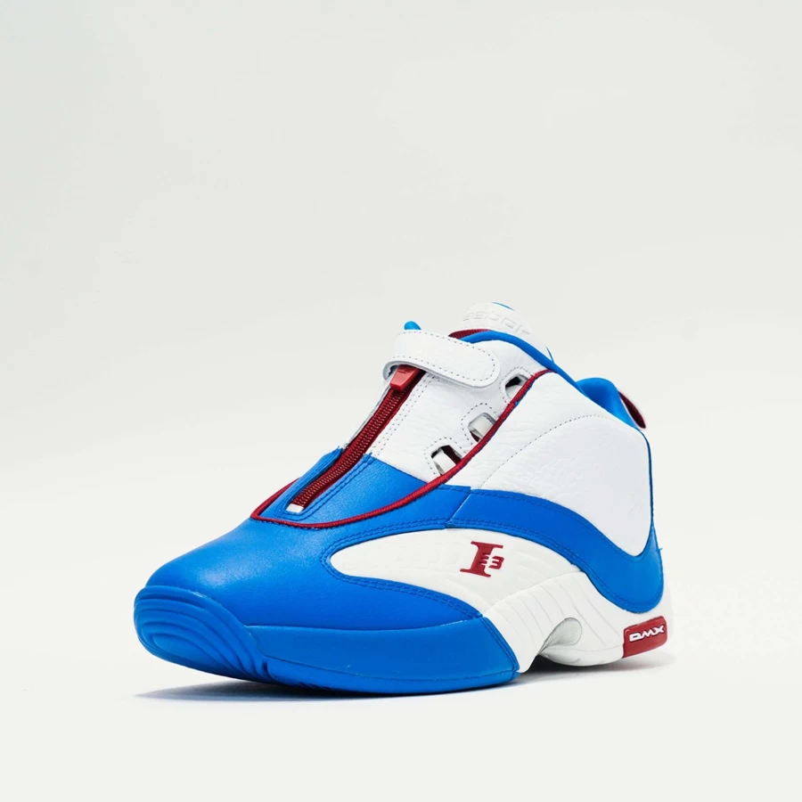 Reebok Answer IV Men's Basketball Shoes - Blue/Footwear White/Flash Red