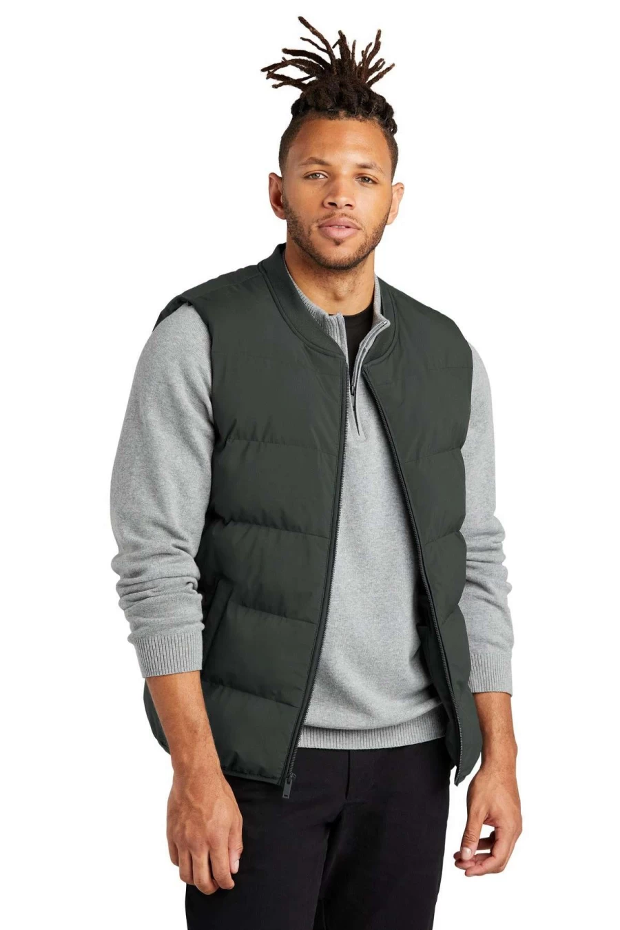Men's Lightweight Puffy Vest - Mercer & Mettle MM7214, Insulated Winter Jacket for Outdoor Activities