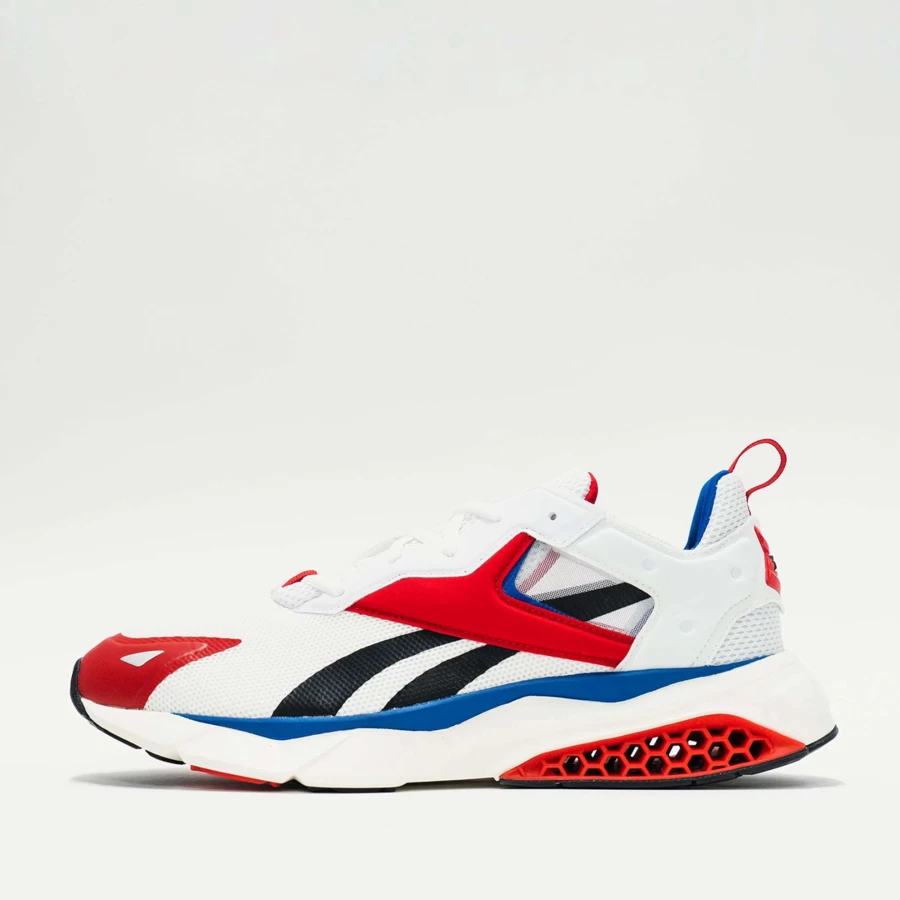 Reebok Legacy Hexalite Sneakers in Ftwr White, Vector Red, and Vector Blue Colorway