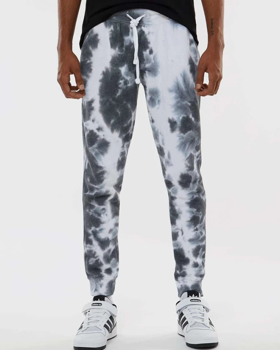 Men's Tie-Dye Fleece Joggers - Comfortable Casual Sweatpants for Everyday Wear