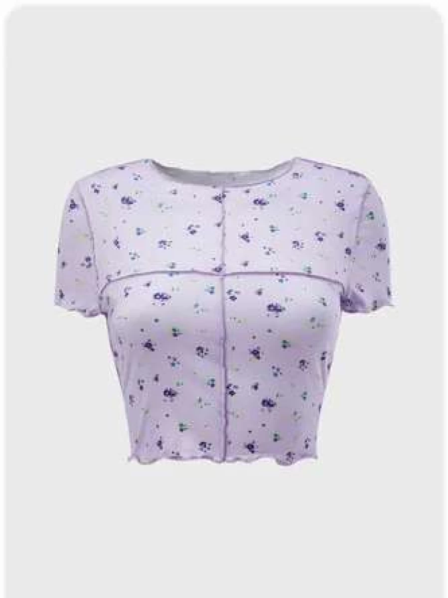 Purple Sweet Top T-Shirt by Kollyy - Stylish & Comfortable Women's Tee