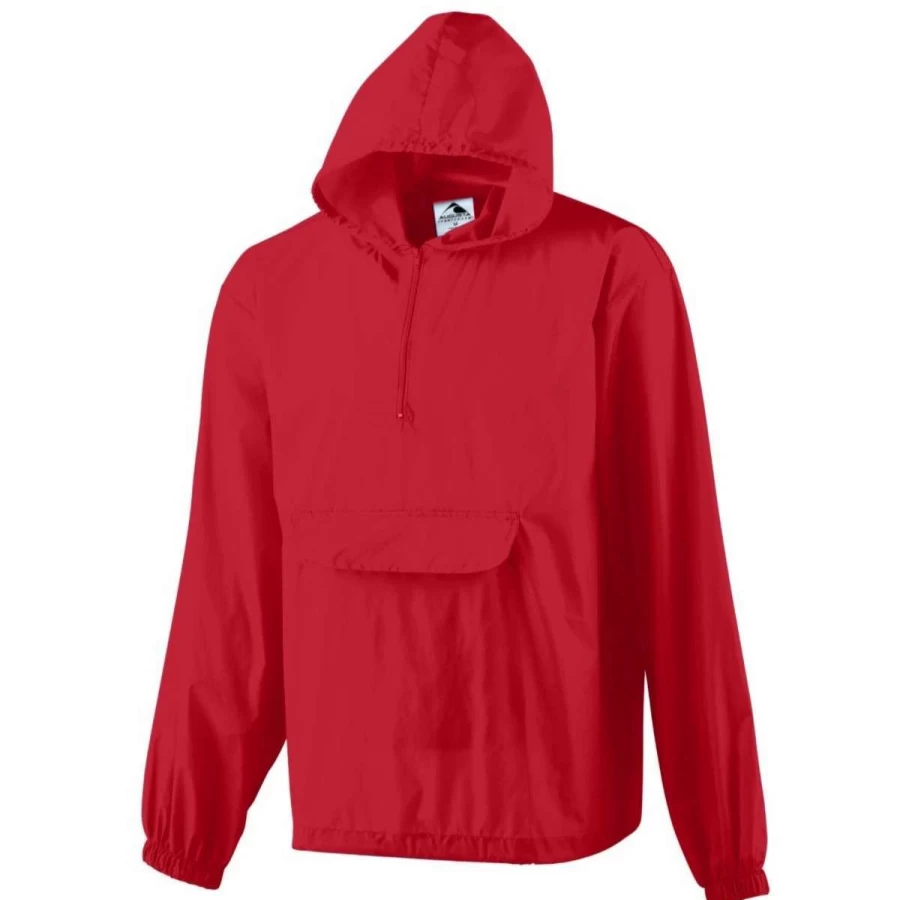 Augusta Men's Lightweight Pullover Jacket with Pocket - Comfortable Casual Athletic Wear