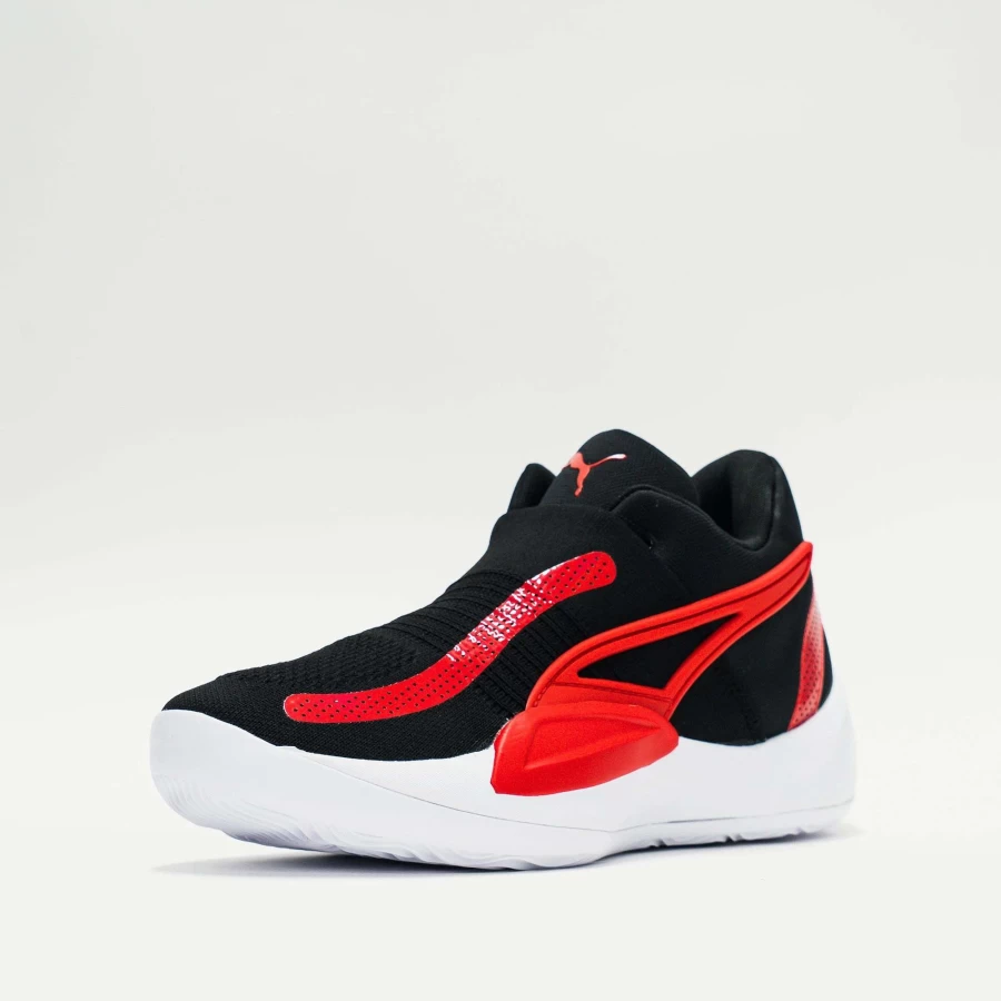 Puma Rise Nitro Running Shoes - Men's Puma Black/High Risk Red Sneakers for Comfort & Performance