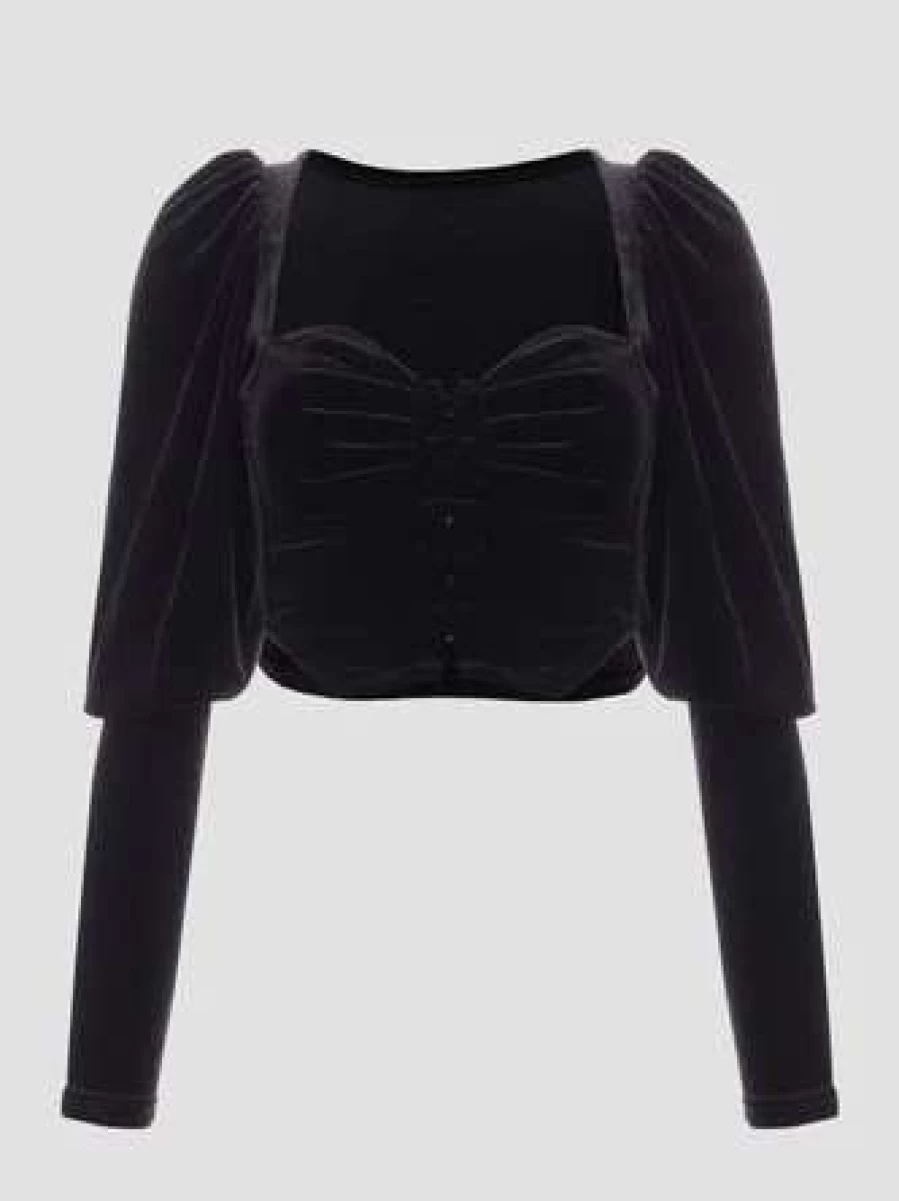 "Black Party Top T-Shirt for Women - Stylish & Comfortable Casual Wear"