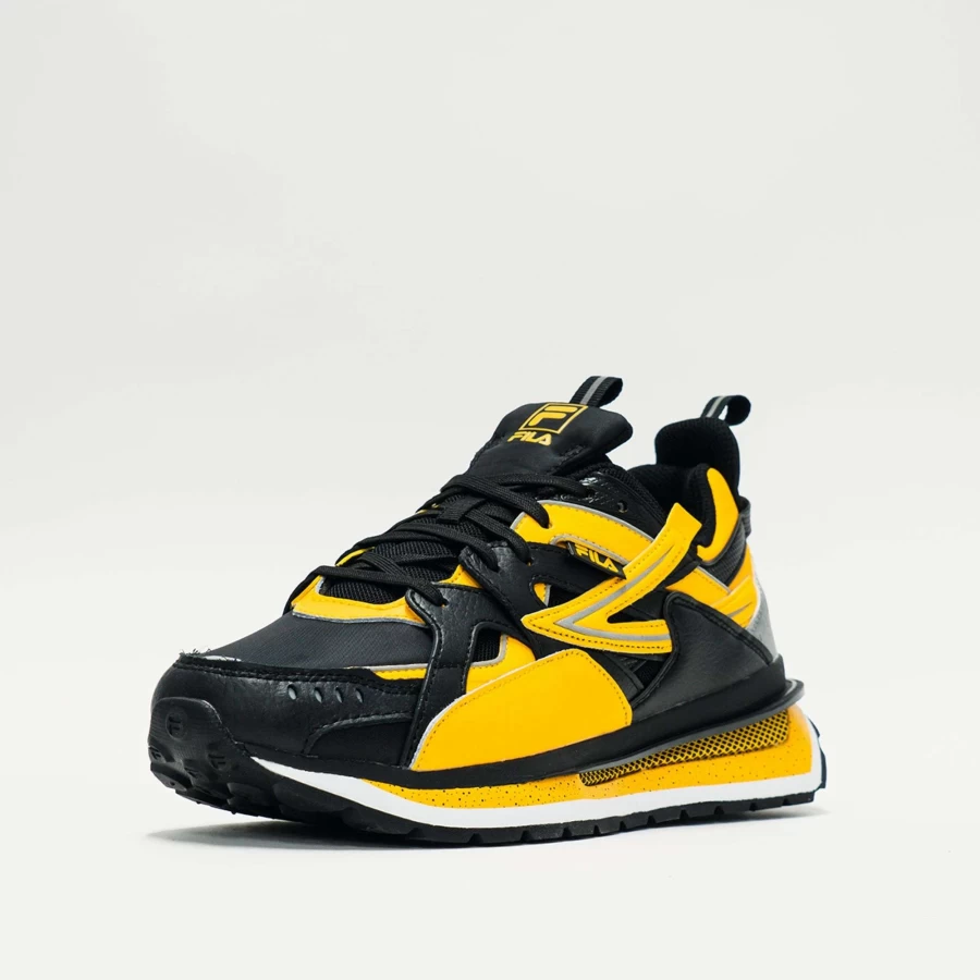 Fila Sandenal Black/Yellow - Lightweight Comfortable Sandals for Men & Women