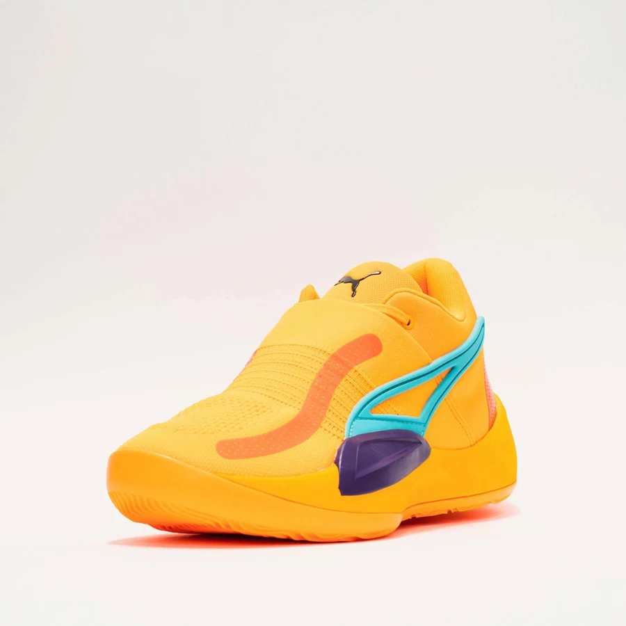 Puma Rise Nitro Running Shoes in Sun Stream/Blue Atoll - Lightweight Cushioned Sneakers for Men & Women