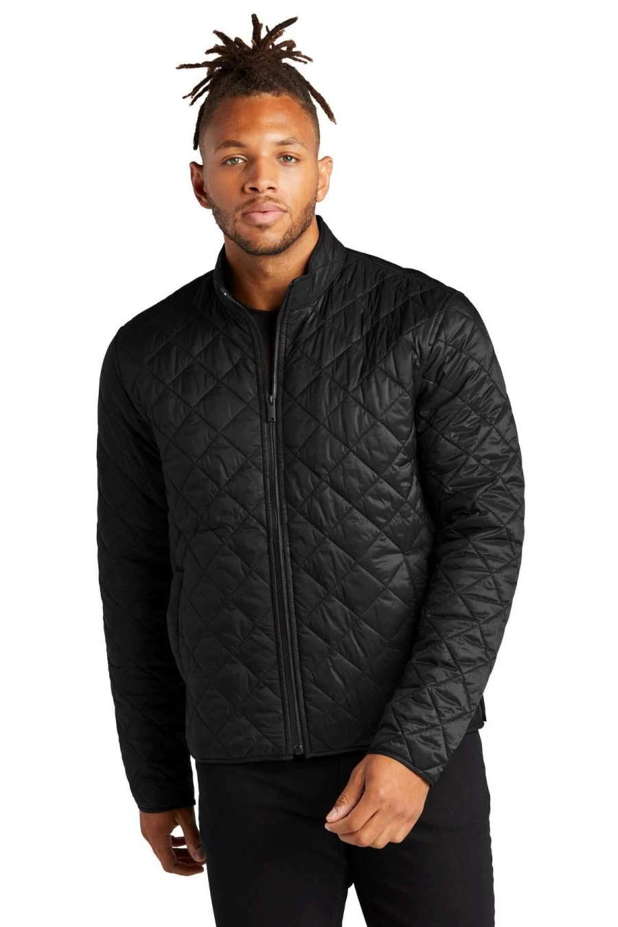 "Mercer & Mettle MM7200 Quilted Full-Zip Jacket for Men - Lightweight Insulated Winter Coat"