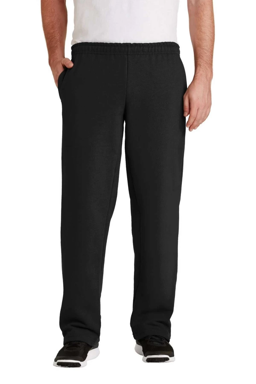 Gildan Men's Comfort Fit DryBlend Open Bottom Sweatpants - Soft Fleece Lounge Pants for Casual Wear