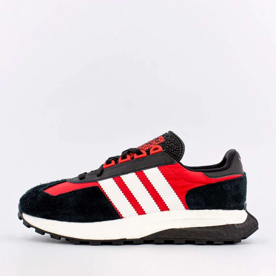Adidas Retropy E5 Running Shoes - Core Black, Cloud White, Vivid Red