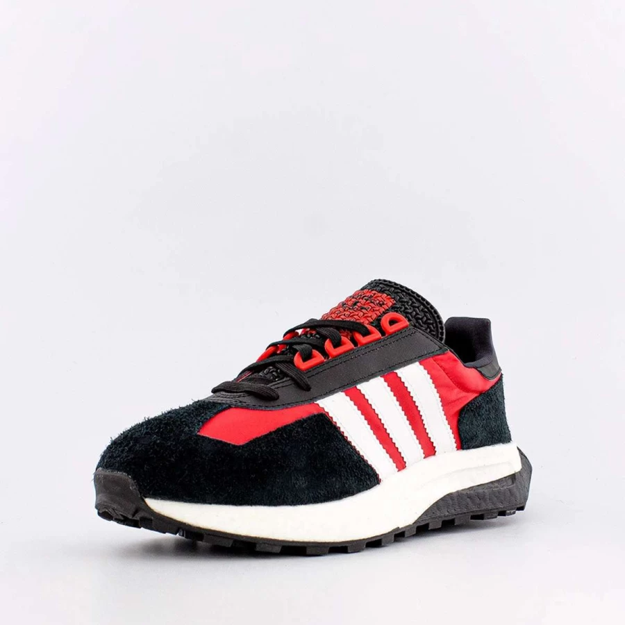 Adidas Retropy E5 Running Shoes - Core Black, Cloud White, Vivid Red