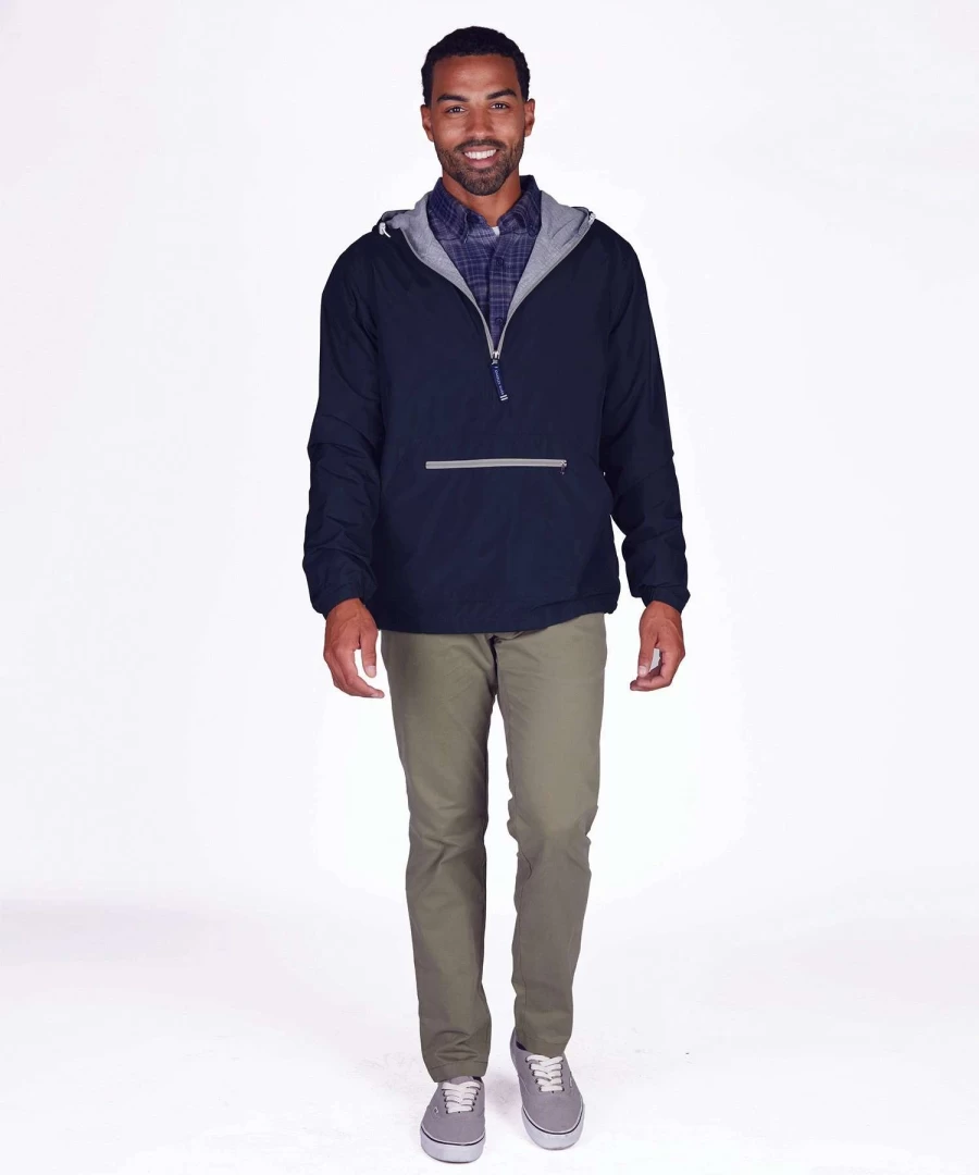 Men's Chatham Anorak Jacket by Charles River – Lightweight Water-Resistant Outdoor Pullover