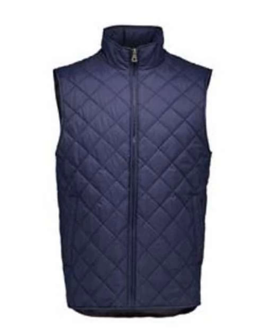 Vintage Diamond Quilted Vest for Men – Weatherproof & Durable Outdoor Jacket