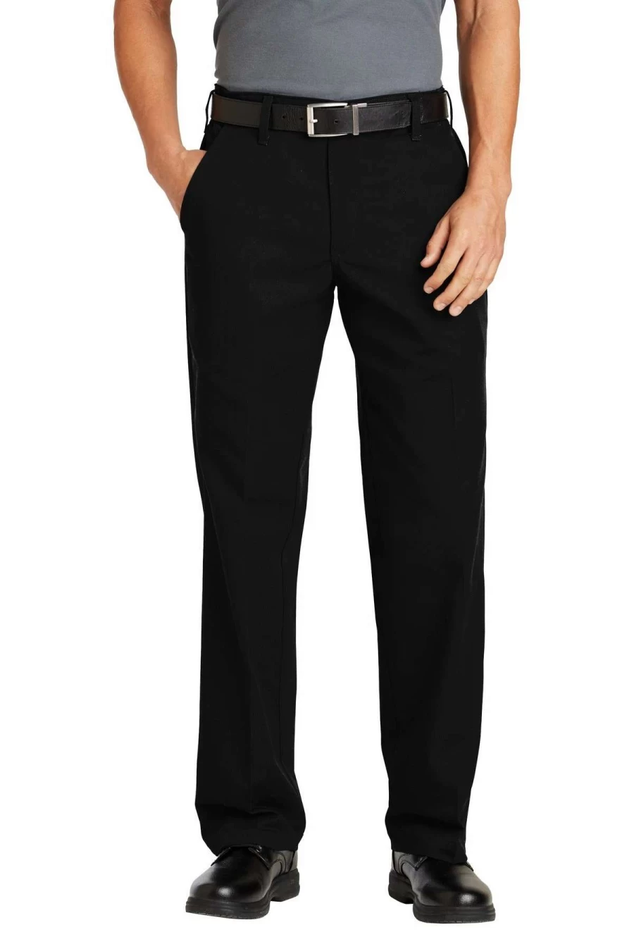 Men's Elastic Waist Work Pants with Insert - Red Kap PT60 Comfort Fit Durable Twill