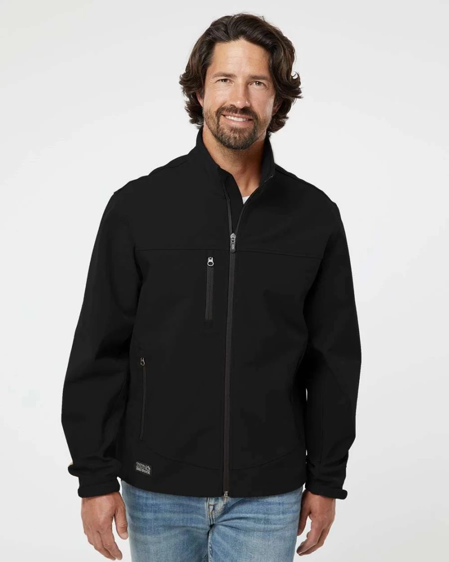 Black Dri Duck Motion Soft Shell Jacket for Tall Sizes - Lightweight & Water-Resistant Outerwear
