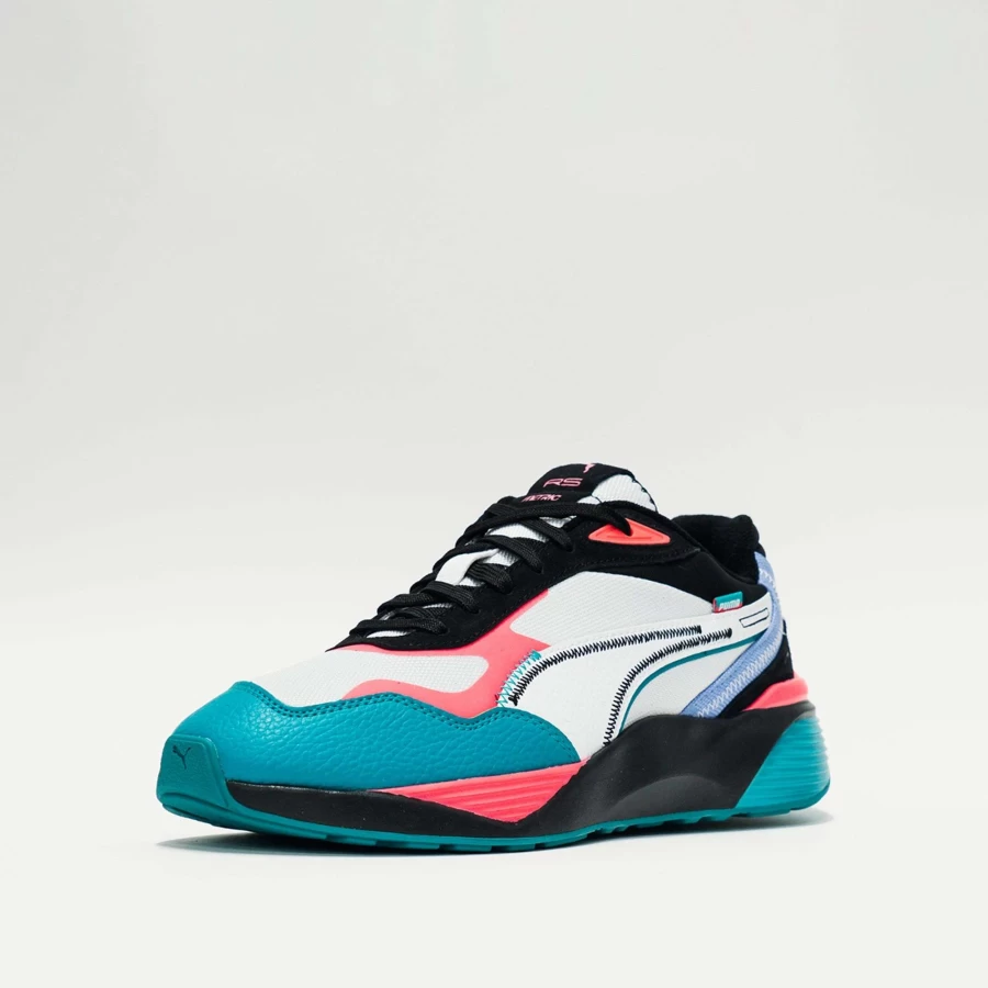 Puma RS-Metric Sneakers in Puma White, Puma Black & Aqua | Men's Running Shoes