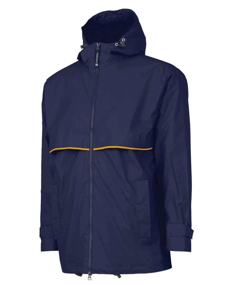 "Charles River Men's New Englander Waterproof Rain Jacket for Outdoor Protection"