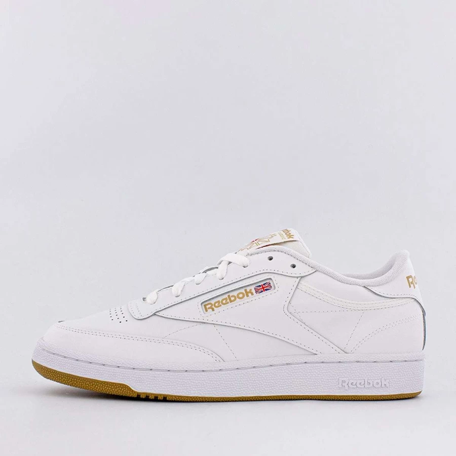 Reebok Club C 85 Vintage Tennis Shoes in Ftwr White - Classic White Leather Sneakers