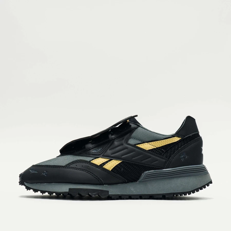 Reebok DC LX2200 Batman Sneakers in Core Black, Alloy & Matte Gold