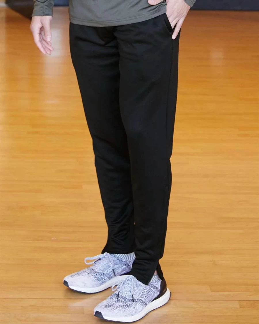 Men's Black Unbrushed Polyester Training Pants by Badger - Comfortable Workout & Casual Wear