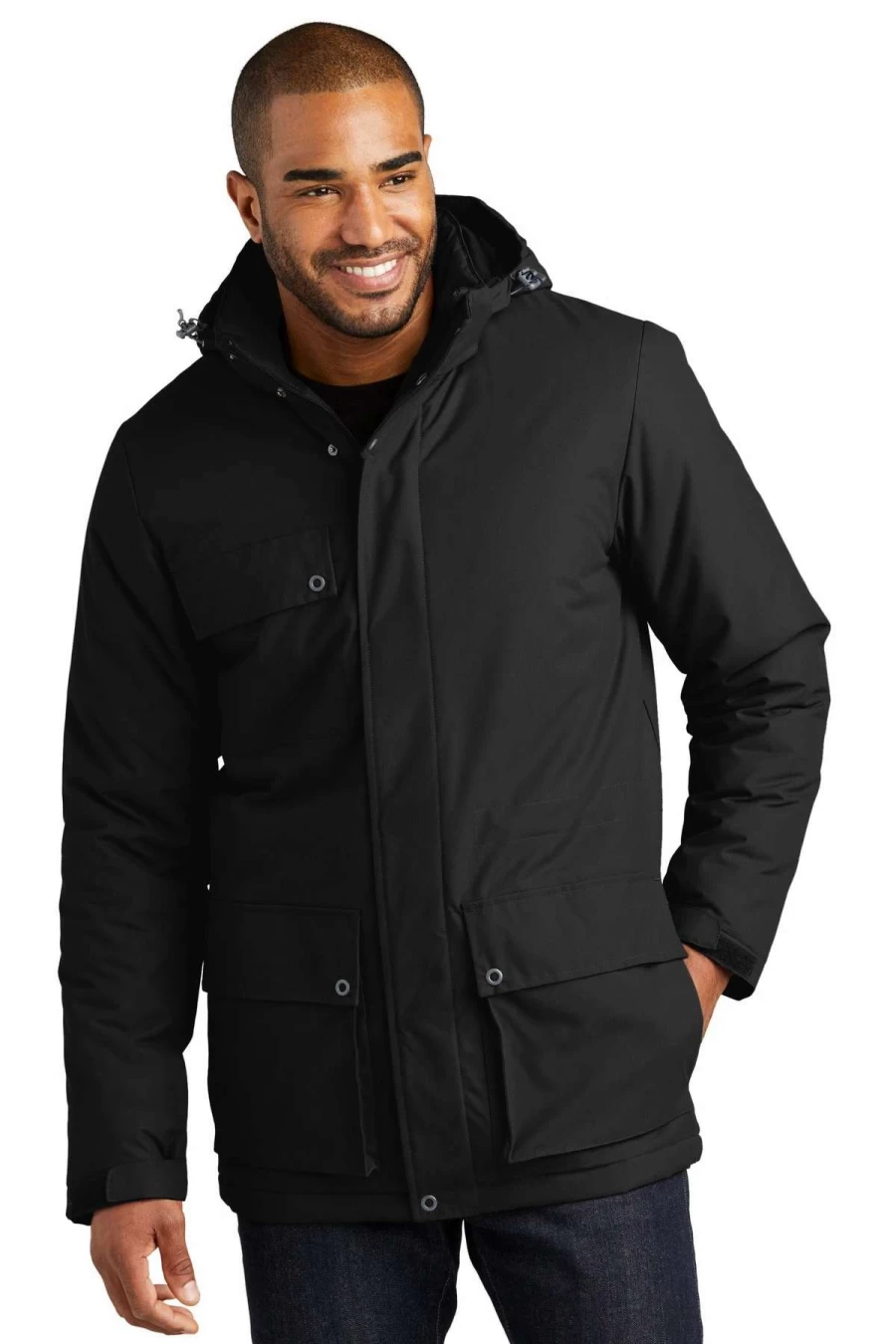 Men's Excursion Parka J599 - Lightweight Water-Resistant Winter Jacket with Hood for Outdoor Activities